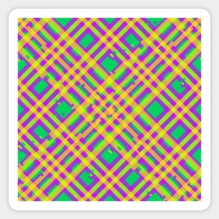 Glitchy Plaid 2 Sticker